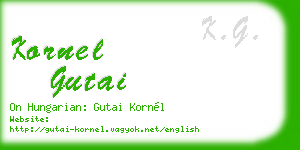 kornel gutai business card